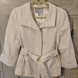Ivory wool coat